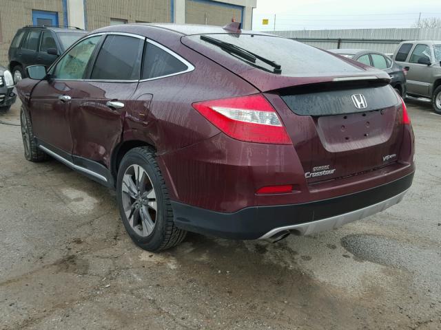 5J6TF2H58EL000710 - 2014 HONDA CROSSTOUR BURGUNDY photo 3