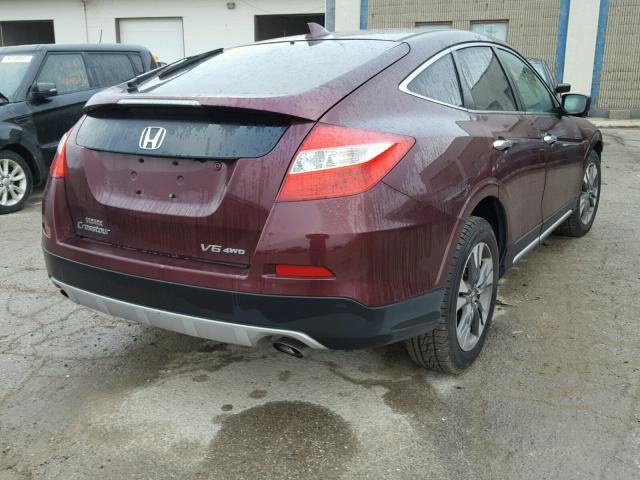 5J6TF2H58EL000710 - 2014 HONDA CROSSTOUR BURGUNDY photo 4