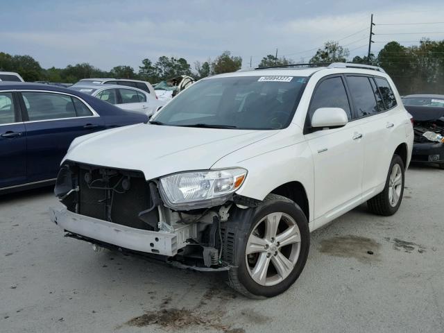 5TDYK3EH1AS006739 - 2010 TOYOTA HIGHLANDER CREAM photo 2