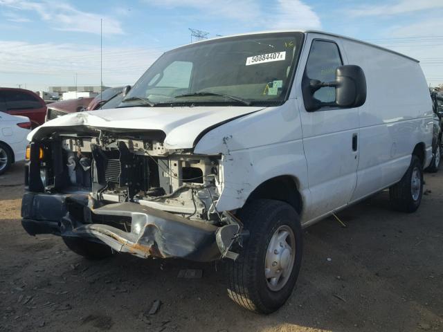 1FTNE24W19DA30230 - 2009 FORD ECONOLINE WHITE photo 2