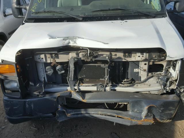 1FTNE24W19DA30230 - 2009 FORD ECONOLINE WHITE photo 7