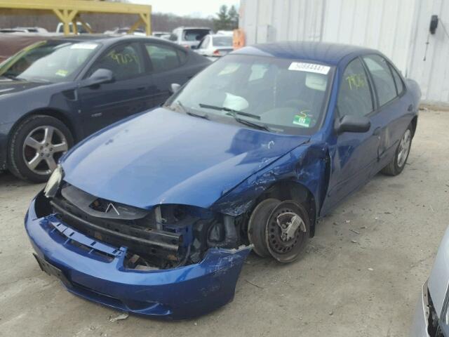 1G1JF52F147154725 - 2004 CHEVROLET CAVALIER L BLUE photo 2