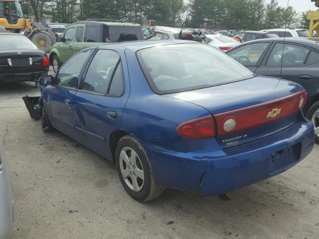 1G1JF52F147154725 - 2004 CHEVROLET CAVALIER L BLUE photo 3