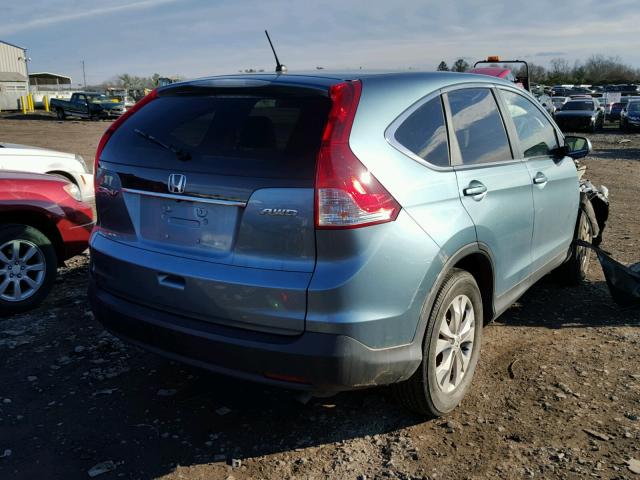 5J6RM4H55EL064151 - 2014 HONDA CR-V EX BLUE photo 4