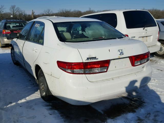 1HGCM56464A141830 - 2004 HONDA ACCORD LX WHITE photo 3