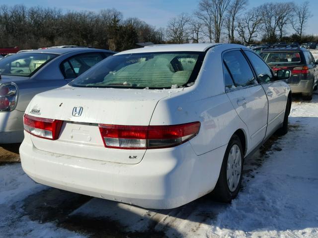 1HGCM56464A141830 - 2004 HONDA ACCORD LX WHITE photo 4