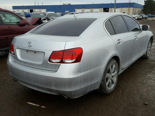 JTHCE96S380014402 - 2008 LEXUS GS 350 SILVER photo 4