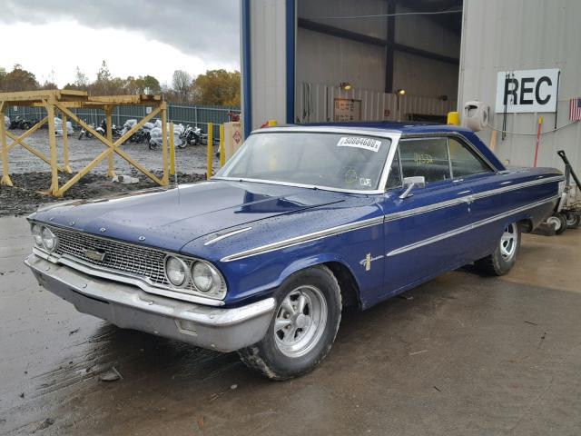 3U66X181772 - 1963 FORD GALAXY BLUE photo 2