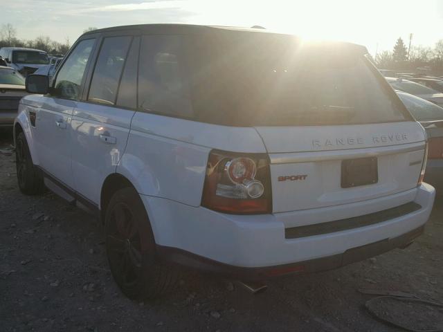 SALSH2E49DA779044 - 2013 LAND ROVER RANGE ROVE WHITE photo 3