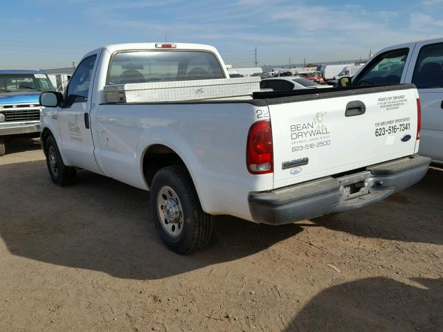 1FTNF20595EC77218 - 2005 FORD F250 SUPER WHITE photo 3