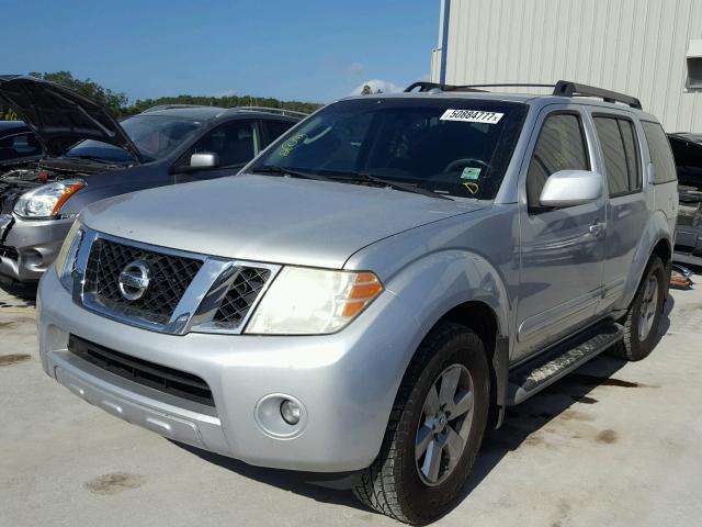 5N1AR18U58C646180 - 2008 NISSAN PATHFINDER SILVER photo 2