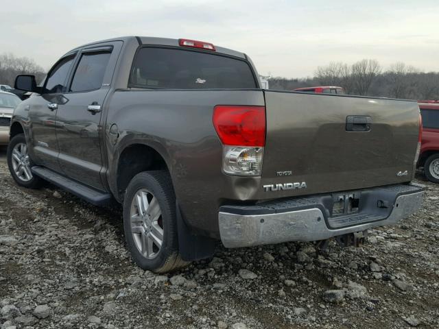 5TFDV58138X039035 - 2008 TOYOTA TUNDRA CRE GREEN photo 3