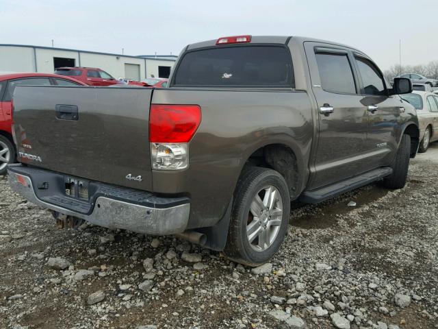 5TFDV58138X039035 - 2008 TOYOTA TUNDRA CRE GREEN photo 4