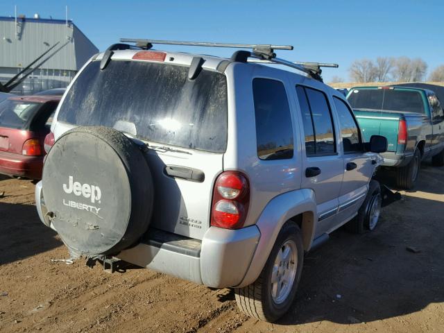 1J4GL58586W269415 - 2006 JEEP LIBERTY LI GRAY photo 4