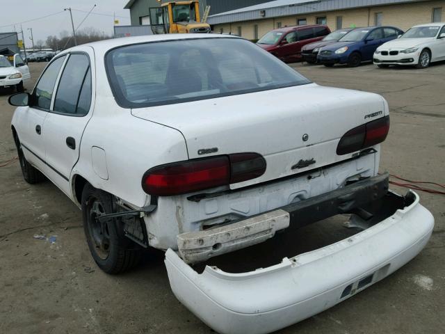 1Y1SK5269VZ446759 - 1997 GEO PRIZM BASE WHITE photo 3