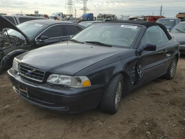 YV1NC63D74J043212 - 2004 VOLVO C70 LPT BLACK photo 2