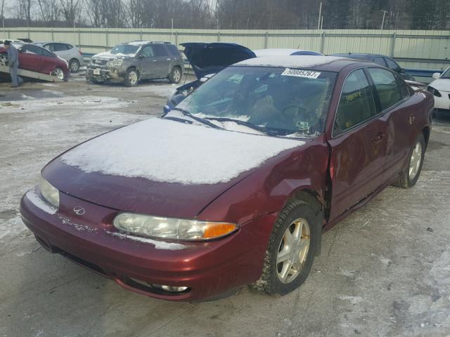 1G3NL52E43C288286 - 2003 OLDSMOBILE ALERO GL BURGUNDY photo 2