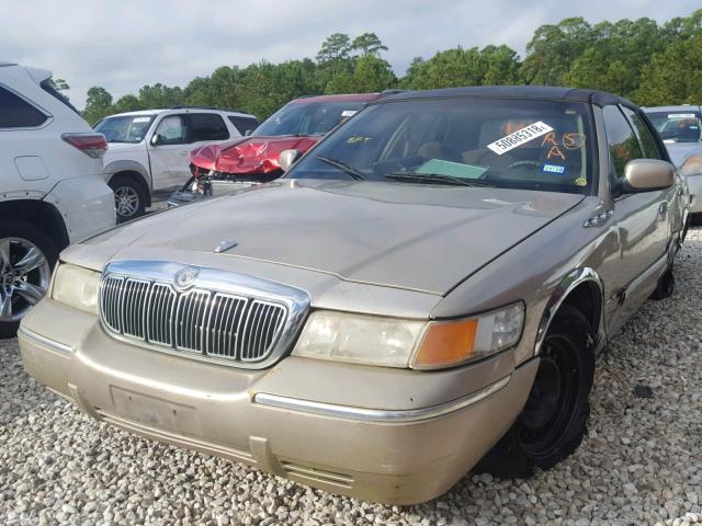 2MEFM74W7XX621123 - 1999 MERCURY GRAND MARQ GOLD photo 2