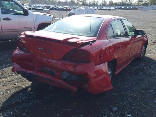 1G2NF52EX4M637460 - 2004 PONTIAC GRAND AM S RED photo 4