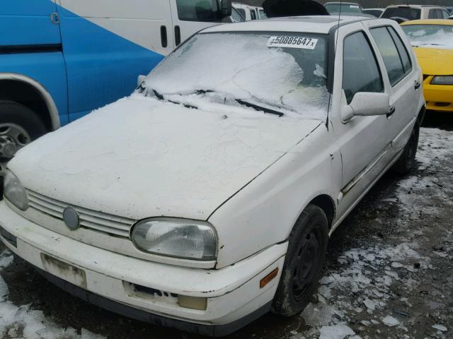 3VWFA81H8VM136131 - 1997 VOLKSWAGEN GOLF GL WHITE photo 2