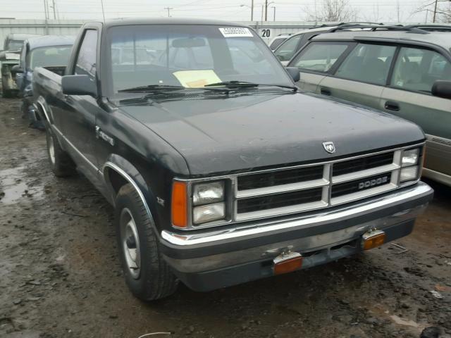 1B7FL26X9KS096218 - 1989 DODGE DAKOTA BLACK photo 1