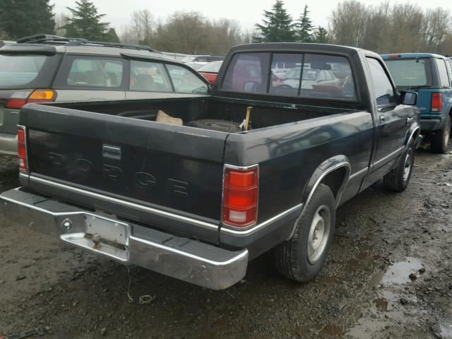 1B7FL26X9KS096218 - 1989 DODGE DAKOTA BLACK photo 4