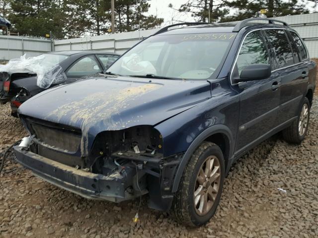 YV1CZ91H741102322 - 2004 VOLVO XC90 T6 BLUE photo 2