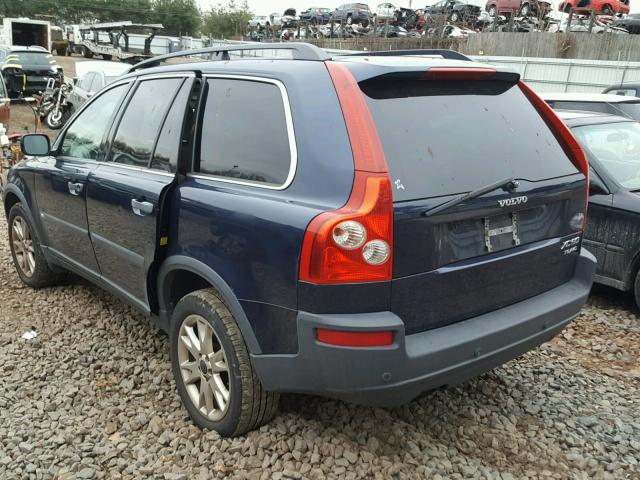 YV1CZ91H741102322 - 2004 VOLVO XC90 T6 BLUE photo 3