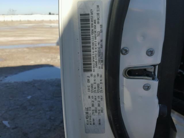 1C6RR7LTXGS325143 - 2016 RAM 1500 SLT WHITE photo 10