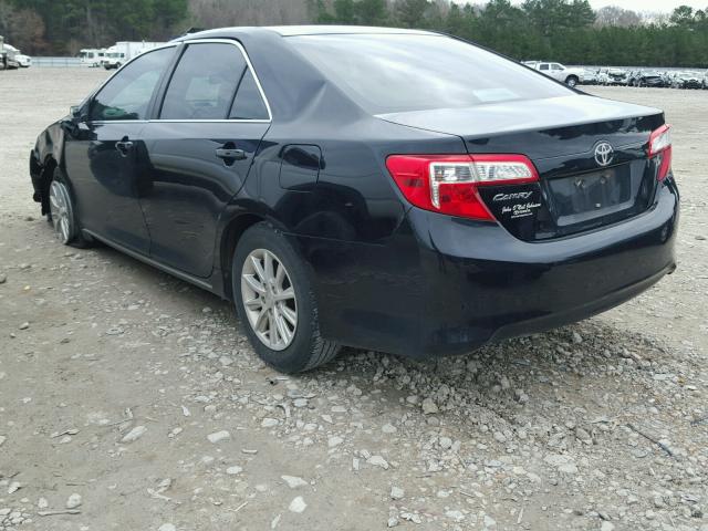 4T1BF1FK2CU078150 - 2012 TOYOTA CAMRY BASE BLACK photo 3
