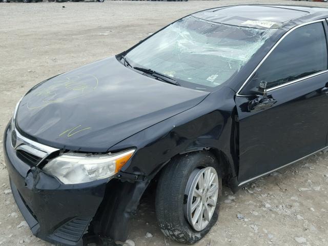 4T1BF1FK2CU078150 - 2012 TOYOTA CAMRY BASE BLACK photo 9
