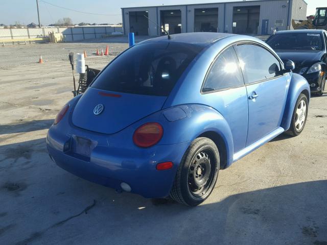 3VWCA21C7YM475553 - 2000 VOLKSWAGEN NEW BEETLE 蓝色 照片 4