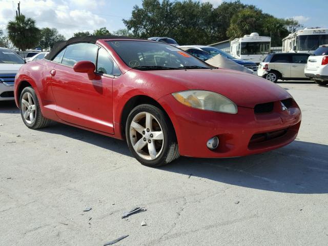 4A3AL25F27E070064 - 2007 MITSUBISHI ECLIPSE SP RED photo 1