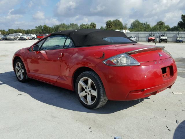 4A3AL25F27E070064 - 2007 MITSUBISHI ECLIPSE SP RED photo 3