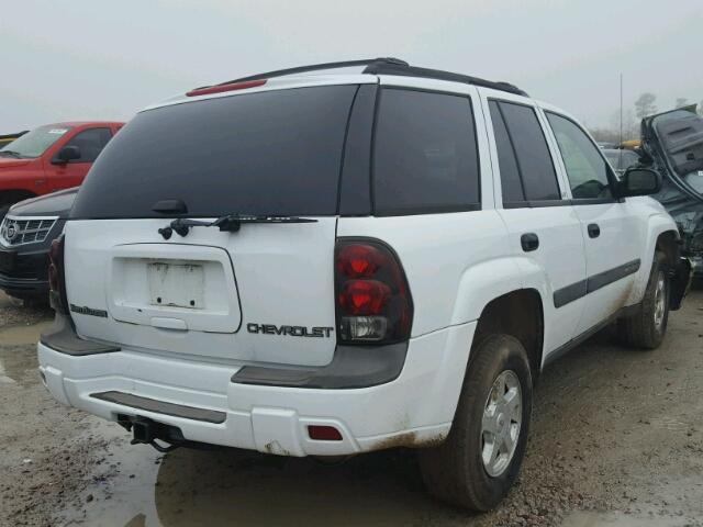 1GNDS13S032333488 - 2003 CHEVROLET TRAILBLAZE WHITE photo 4