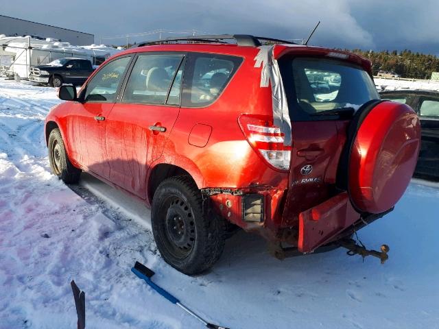 2T3BF4DV8AW024693 - 2010 TOYOTA RAV4 RED photo 3