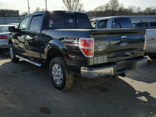 1FTFW1EF7CFC47903 - 2012 FORD F150 SUPER GREEN photo 3