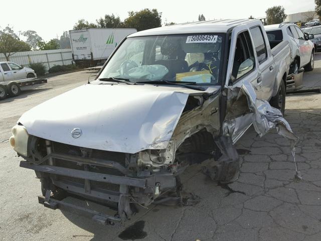 1N6ED27T64C453000 - 2004 NISSAN FRONTIER C SILVER photo 2