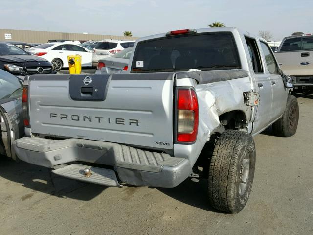 1N6ED27T64C453000 - 2004 NISSAN FRONTIER C SILVER photo 4