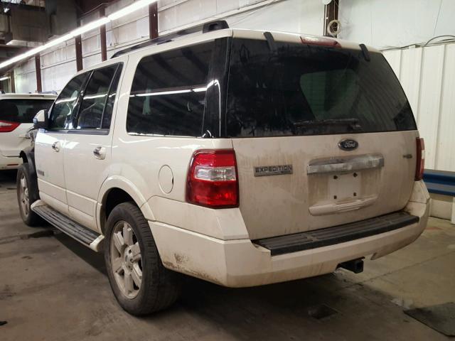 1FMFU20557LA87601 - 2007 FORD EXPEDITION WHITE photo 3