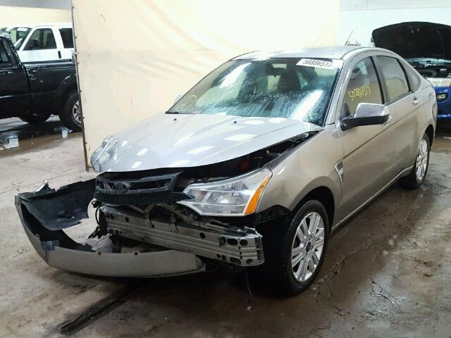 1FAHP35N48W105644 - 2008 FORD FOCUS SE GRAY photo 2