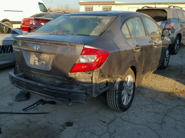19XFB2F84CE083635 - 2012 HONDA CIVIC EX გრაფიტი ფოტო 4