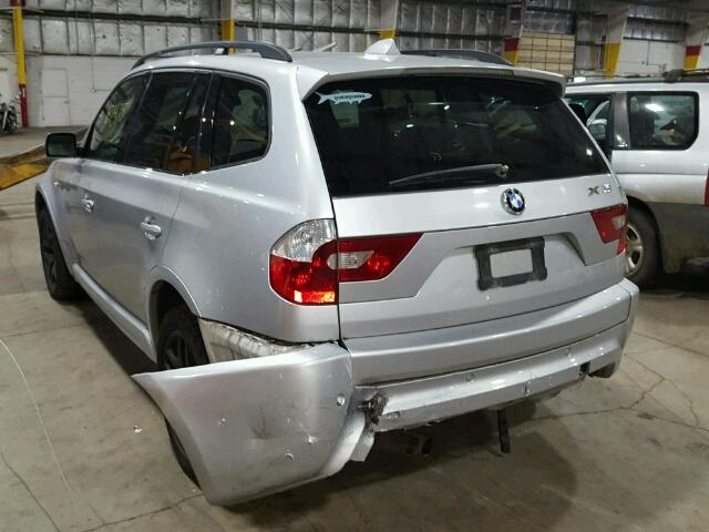 WBXPA93456WD31070 - 2006 BMW X3 3.0I SILVER photo 3