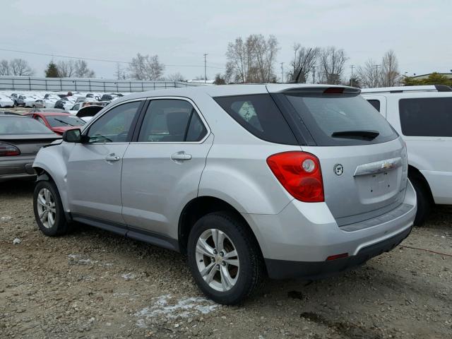 2GNALBEC7B1291167 - 2011 CHEVROLET EQUINOX LS SILVER photo 3