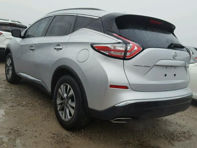 5N1AZ2MGXFN239463 - 2015 NISSAN MURANO S SILVER photo 3