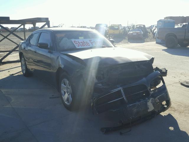 2B3LA43R28H260727 - 2008 DODGE CHARGER BLACK photo 1