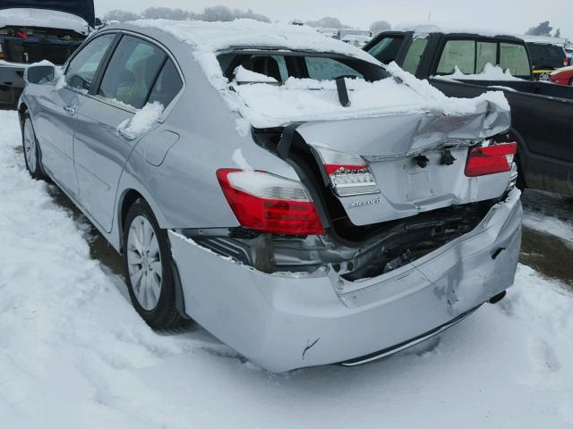 1HGCR2F88DA042056 - 2013 HONDA ACCORD EXL SILVER photo 3