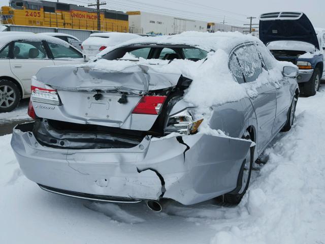 1HGCR2F88DA042056 - 2013 HONDA ACCORD EXL SILVER photo 4