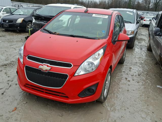 KL8CD6S95DC603023 - 2013 CHEVROLET SPARK 1LT RED photo 2