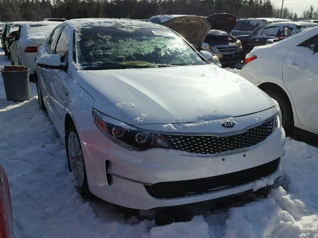 5XXGU4L30GG088105 - 2016 KIA OPTIMA EX WHITE photo 1